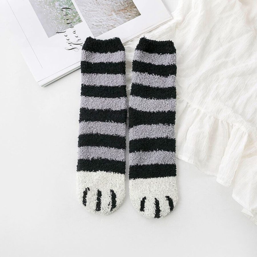 Cute Fuzzy Cat Claws Socks