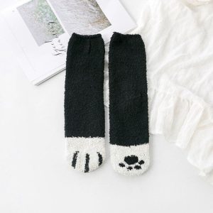 Cute Fuzzy Cat Claws Socks