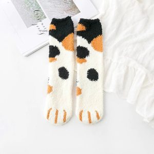 Cute Fuzzy Cat Claws Socks