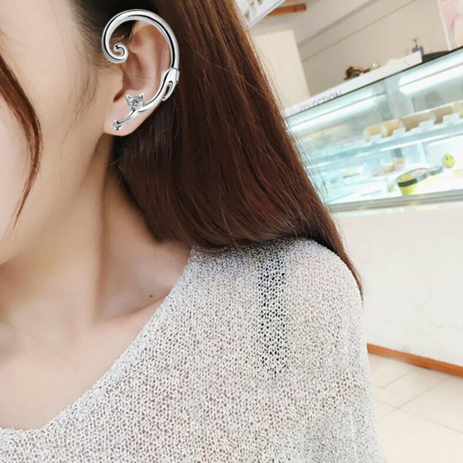 Cute Kitty Cat Earring Cuff