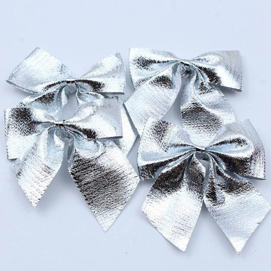 Cute Mini Christmas Bows For Tree Decoration 12 pcs