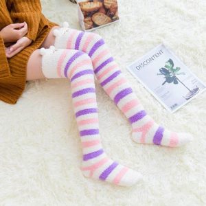 Cute & Comfy Striped Animal Thigh High Socks