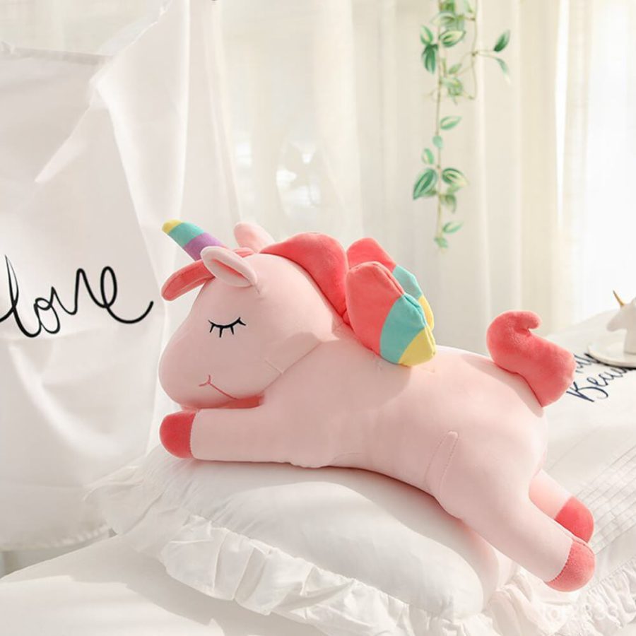 Cute & Fluffy Rainbow Unicorn Plush Toy