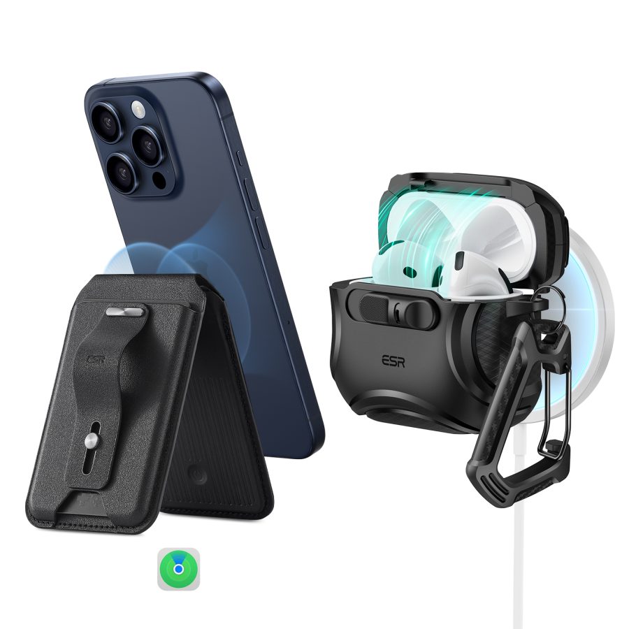 Cyber FlickLock Everyday-Carry Bundle for AirPods 4 Black