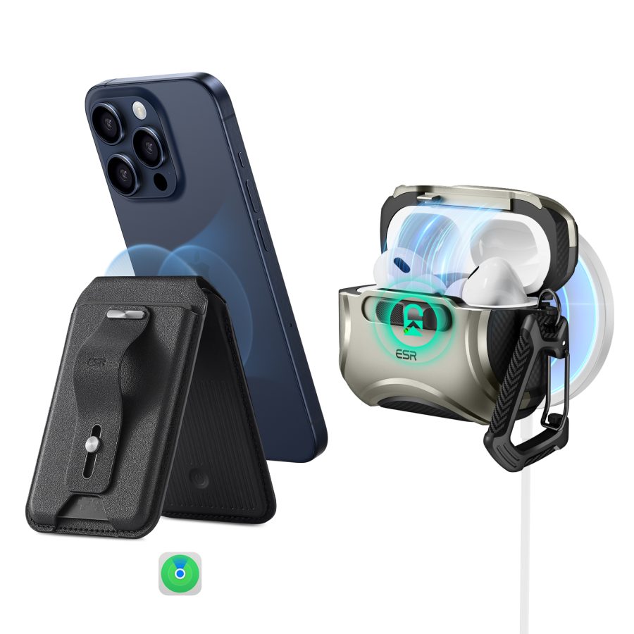 Cyber FlickLock Everyday-Carry Bundle for AirPods Pro (2023/2022/2019) Titanium