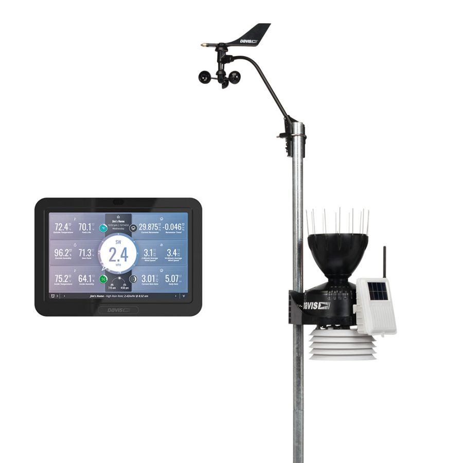 DAVIS INSTRUMENTS 6252 VANTAGE PRO2 WIRELESS WEATHER STATION W/WEATHERLINK CONSOLE & STANDARD RADIATION SHIELD