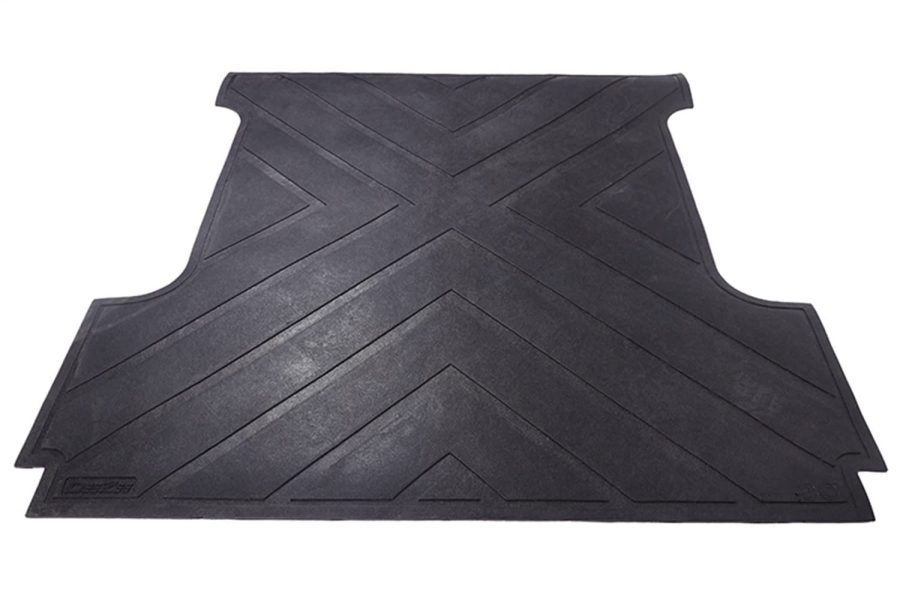 DEE ZEE DZ77015 Bed Mat; Heavyweight; Direct-Fit; Without Raised Edges; 3/8 Inch Thick; Black; Rubber; X-Pattern