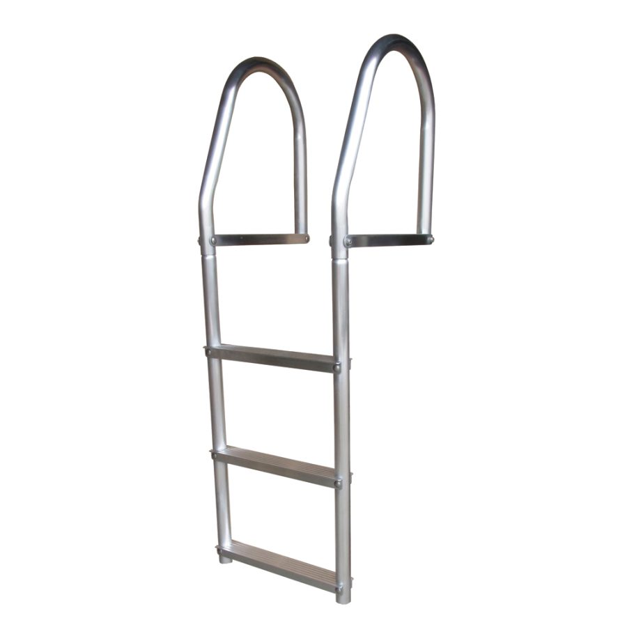 DOCK EDGE 2073-F FIXED ECO - WELD FREE ALUMINUM 3-STEP DOCK LADDER