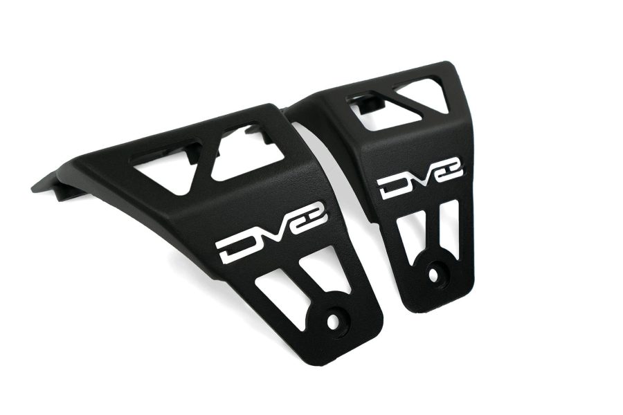 DV8 LBJL-06 Dual LED Pod Light Mounts for 2020-2022 Wrangler JL Rubicon 392 & Gladiator JT Mojave Edition | A-Pillar Mounted | Mounts 2 Light Pods Per Side | Driver & Passenger Side Pair