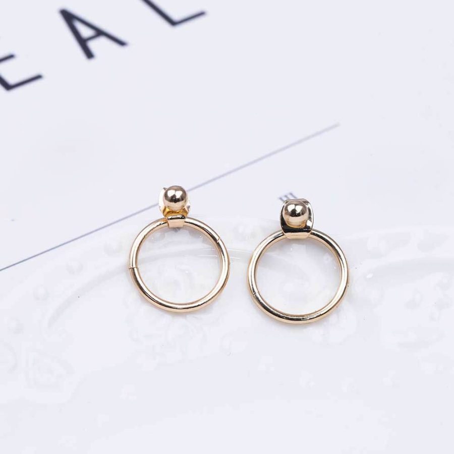 Dainty Ball Hoop Earrings