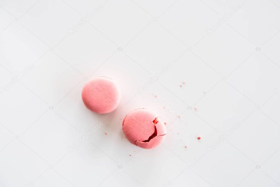 Delicious pink macarons