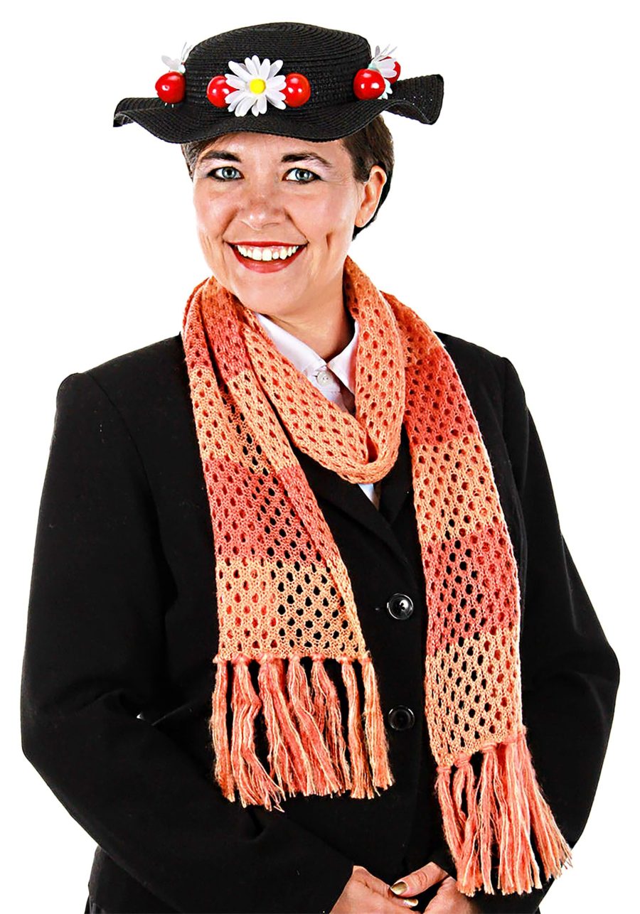 Disney Mary Poppins Classic Black Costume Hat and Scarf Set