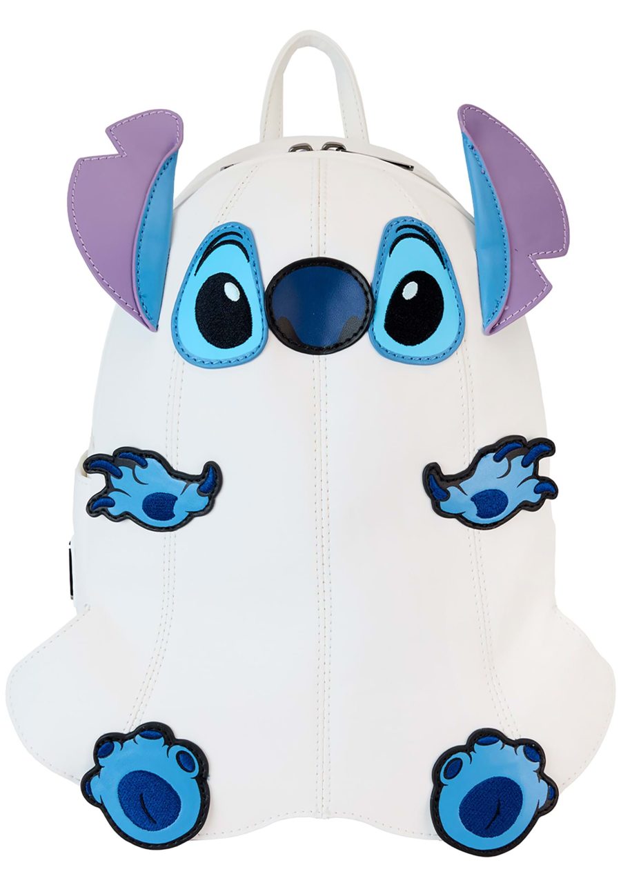 Disney Stitch Ghost Figural Glow Loungefly Mini Backpack