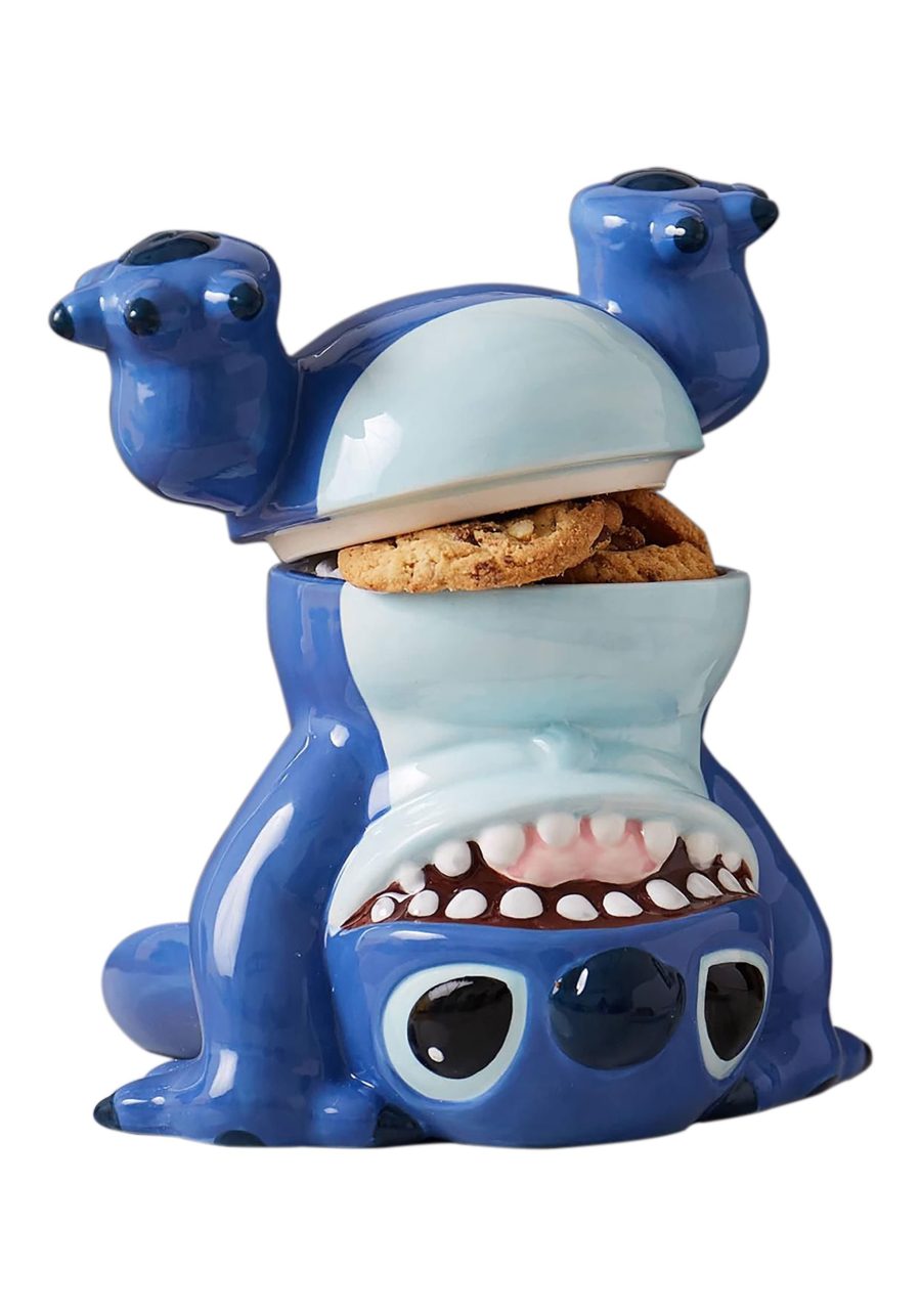 Disney Stitch Handstand Ceramic Cookie Jar