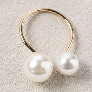 Double Pearl Ring for Women