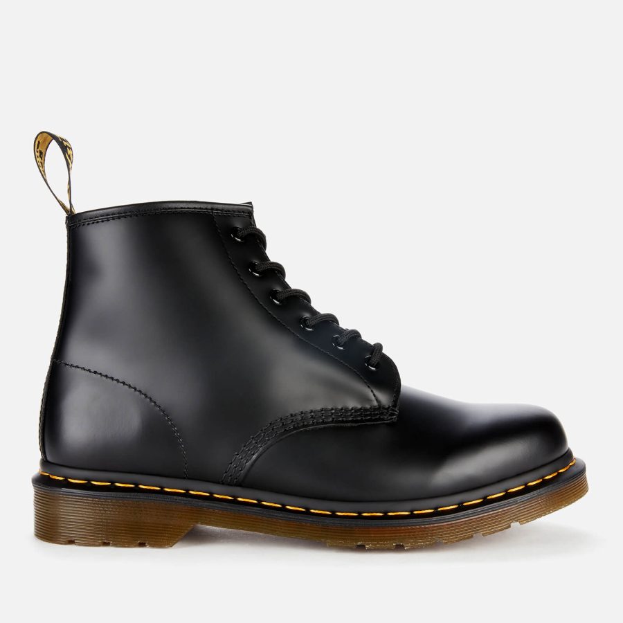 Dr. Martens 101 Smooth Leather 6-Eye Boots - UK 4