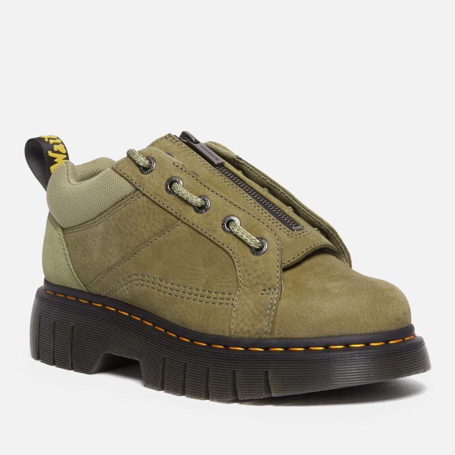 Dr. Martens Women's Woodward Lo Zip Nubuck 6-Eye Shoes - UK 3