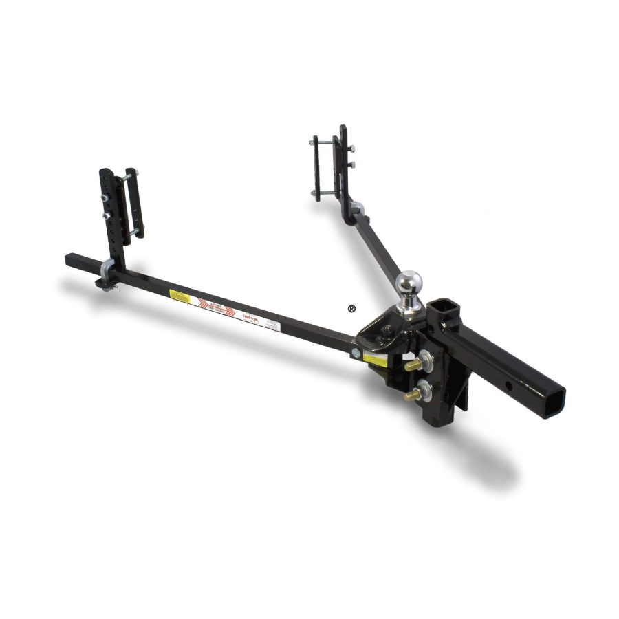 EQUAL-I-ZER 90-00-0400 4-point Sway Control Hitch, 4,000 Lbs Trailer Weight Rating, 400 Lbs Tongue Weight Rating, Weight Distribution Kit Includes Standard Hitch Shank, Ball NOT Included