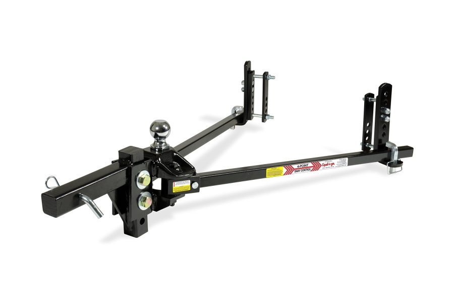 EQUAL-I-ZER 90-00-1000 4-point Sway Control Hitch, 10,000 Lbs Trailer Weight Rating, 1,000 Lbs Tongue Weight Rating, Weight Distribution Kit Includes Standard Hitch Shank, Ball NOT Included