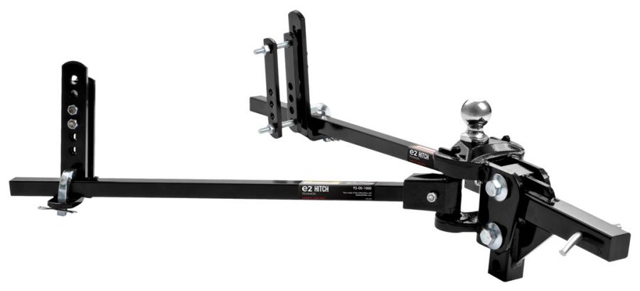 EQUAL-I-ZER 92000800 e2 2-Point Sway Control Trunnion Hitch, 92-00-0800, 8,000 Lbs Trailer Weight Rating, 800 Lbs Tongue Weight Rating, Weight Distribution Kit Includes Standard Hitch Shank, Ball NOT Included