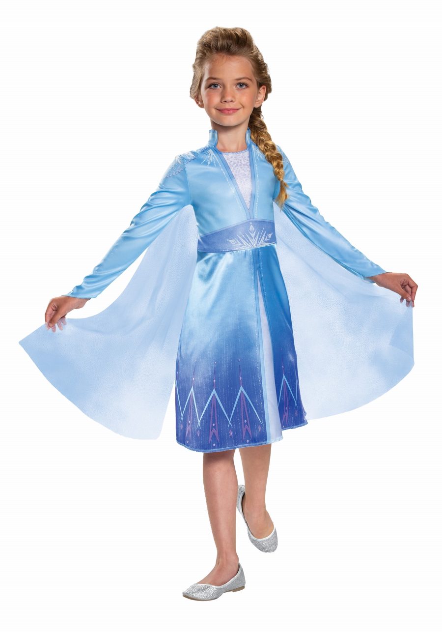 Elsa Frozen 2 Girls Classic Costume