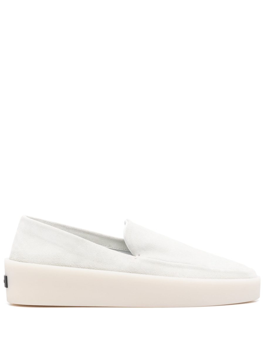 FEAR OF GOD Slip On Suede Loafers Dove Grey