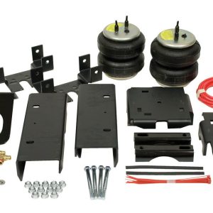 FIRESTONE 2025 Helper Spring Kit; Ride-Rite; Air Spring; Frame Mount; 3200 to 5000 Pound Leveling Capacity; Adjustable from 5 to 100 PSI; Rubber; Includes Air Springs/Brackets/Air Line/Hardware; Air Compressor Sold Separately