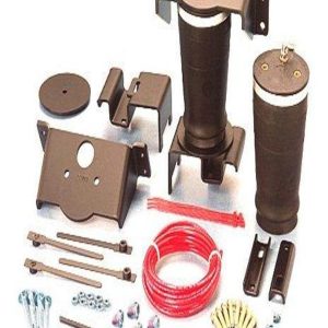 FIRESTONE 2245 Helper Spring Kit; Ride-Rite; Air Spring; Frame Mount; 3200 to 5000 Pound Leveling Capacity; Adjustable from 5 to 100 PSI; Rubber; Includes Air Springs/Brackets/Air Line/Hardware; Air Compressor Sold Separately