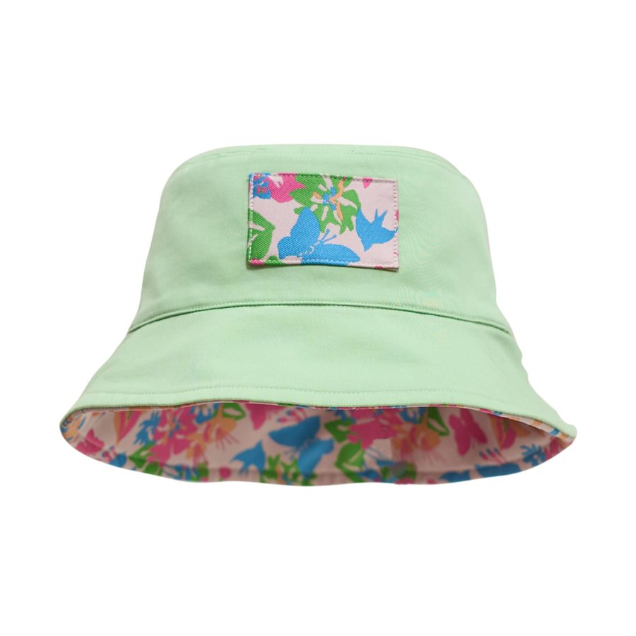 FRIDA X LOST PATTERN "Frida's Garden" Jacquard Reversible Bucket Hat - Green