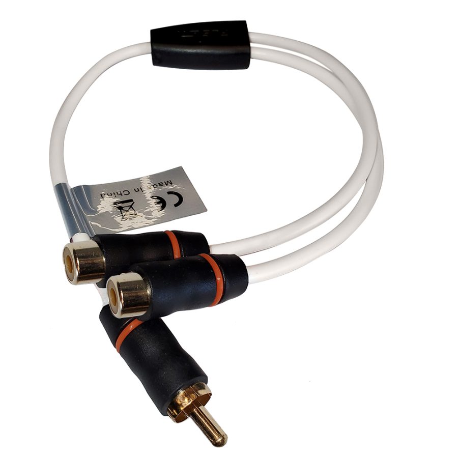 FUSION 010-12896-00 EL-RCAYF RCA STANDARD SPLITTER - 1 MALE TO 2 FEMALE