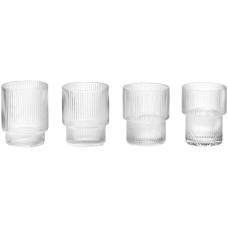 Ferm Living Ripple Glass (Set of 4)