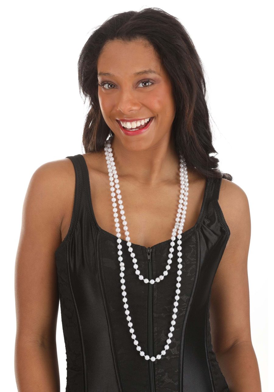 Flapper Pearl Costume Necklace