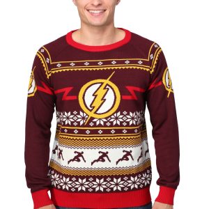 Flash Logo Men's Ugly Christmas Sweater