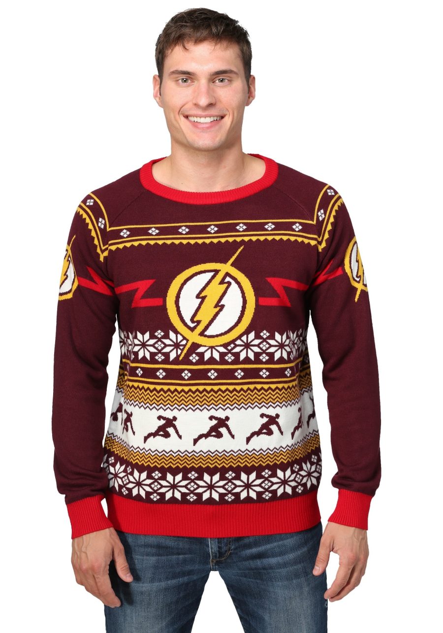 Flash Logo Men's Ugly Christmas Sweater