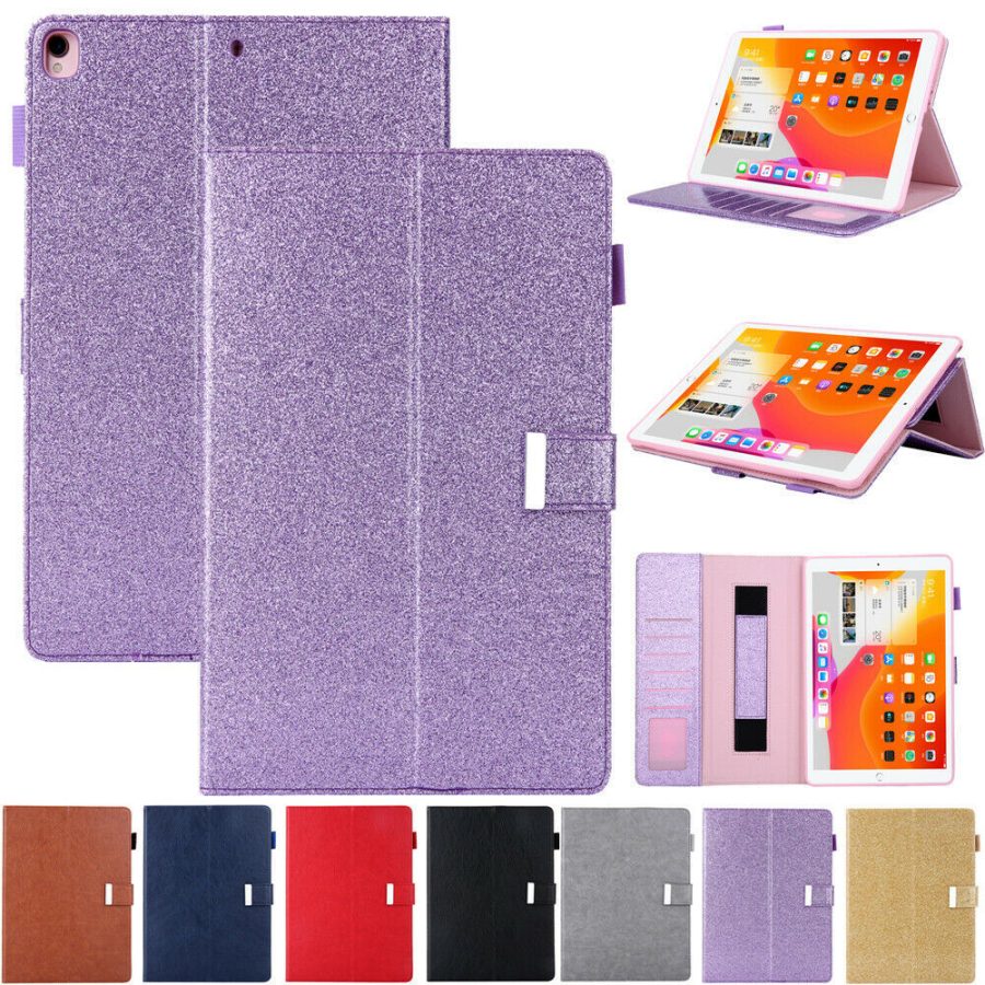 For iPad 9.7 2018 Pro 11"Air 1/2 Mini5 10.2"Smart Case Leather Flip Wallet Cover