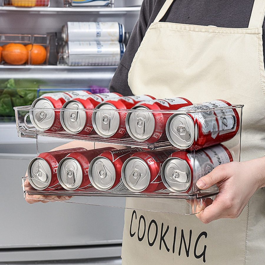 Fridge Rolling Can Dispenser