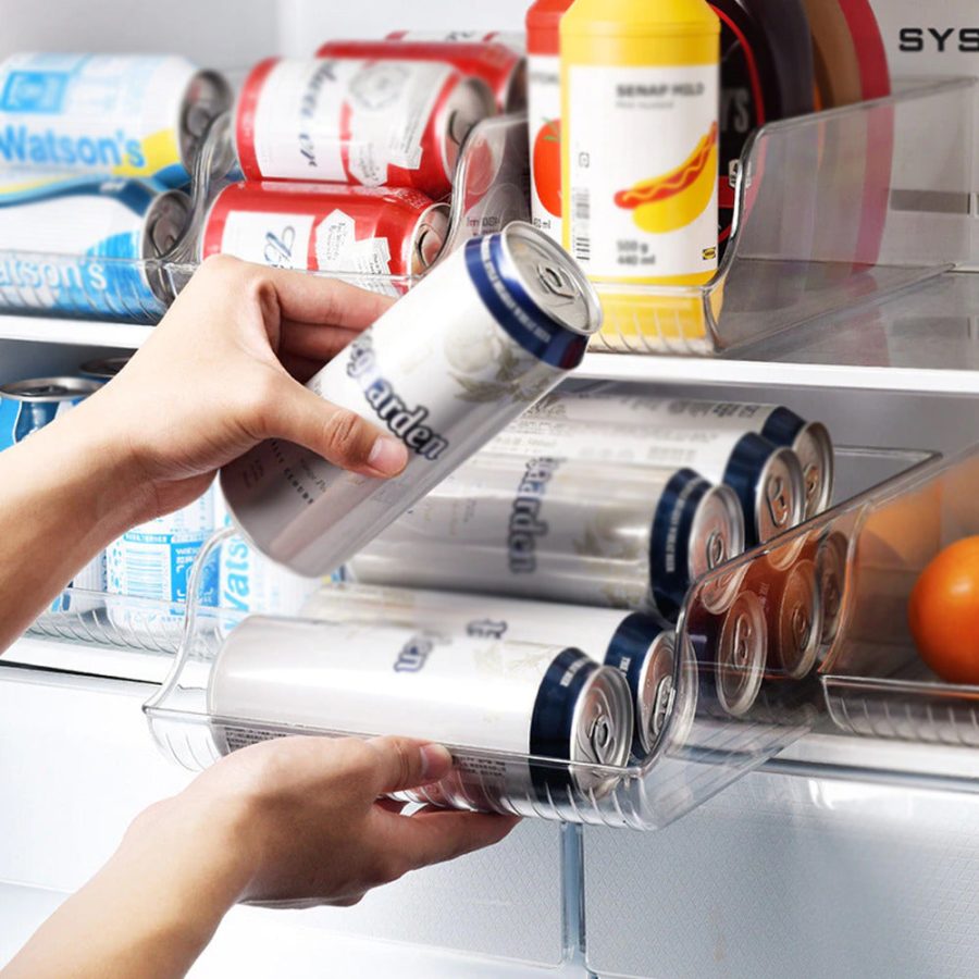 Fridge Rolling Can Dispenser