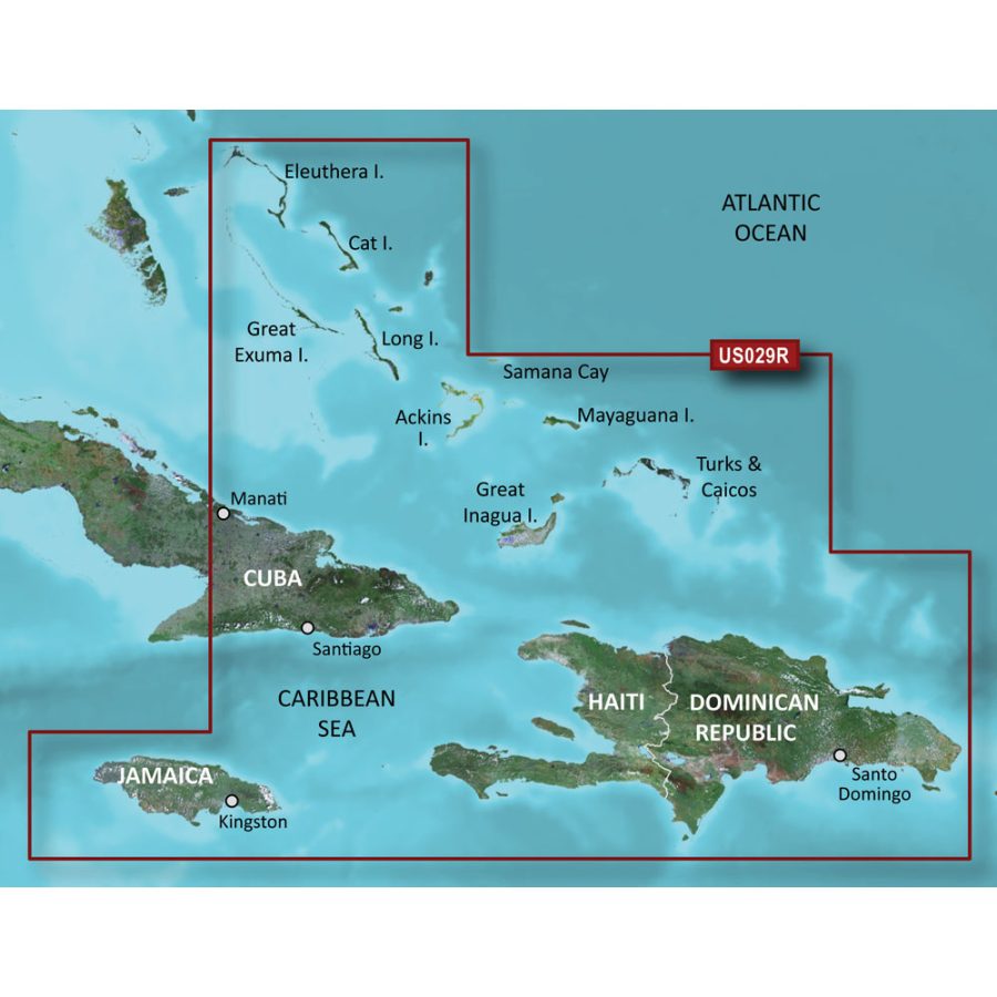 GARMIN 010-C0730-20 BLUECHART G2 HD - HXUS029R - SOUTHERN BAHAMAS - MICROSD/SD