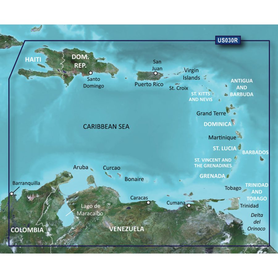 GARMIN 010-C0731-20 BLUECHART G2 HD - HXUS030R - SOUTHEAST CARIBBEAN - MICROSD/SD