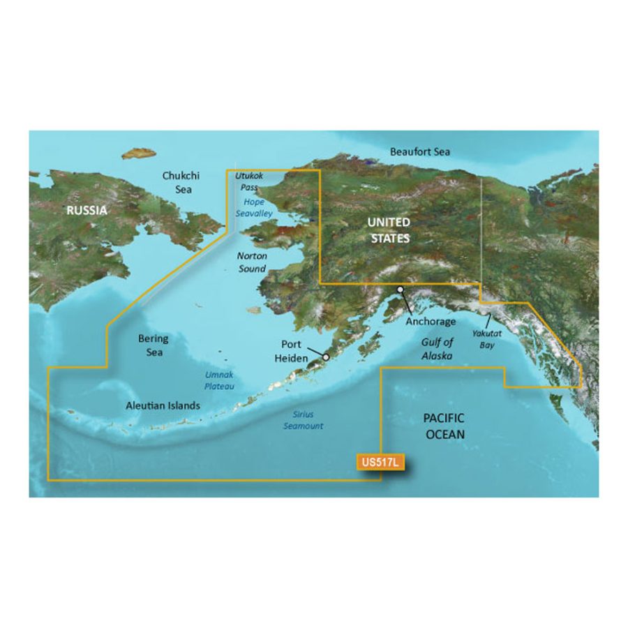 GARMIN 010-C0887-00 BLUECHART G2 VISION HD - VUS517L - ALASKA SOUTH - MICROSD/SD