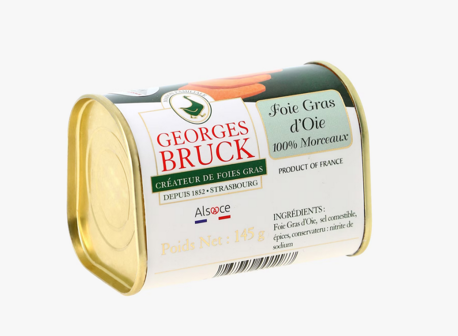 GEORGES BRUCK - STRASBOURG - Whole Goose Foie Gras 100% - 5.11oz / 145gr