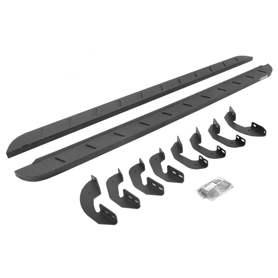 GO RHINO 63443973ST RB10 Slim Line Running Boards with Mounting Brackets Kit for Toyota 22-24 Sequoia, Toyota 22-24 Sequoia, Toyota 22-24 Sequoia, Toyota 22-24 Sequoia