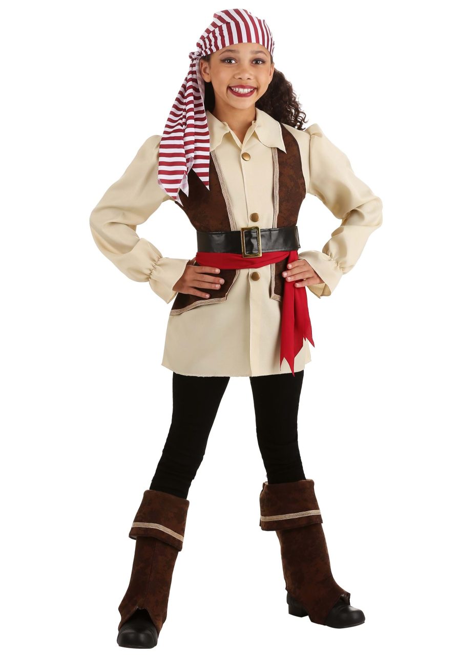 Girl's Buccaneer Cavalier Costume