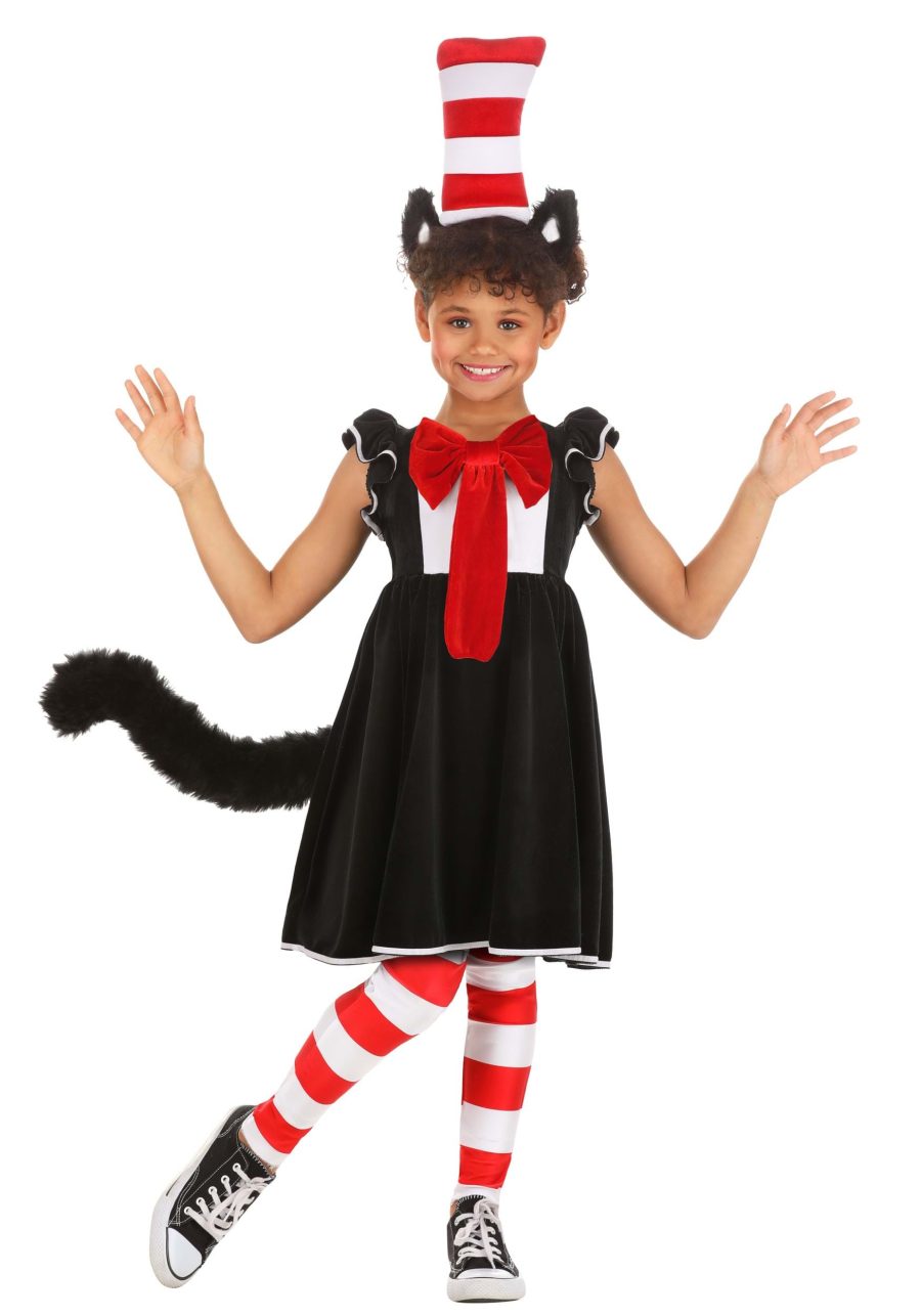 Girl's Cat in the Hat Costume Dress