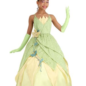 Girl's Disney Deluxe Princess and the Frog Tiana Costume