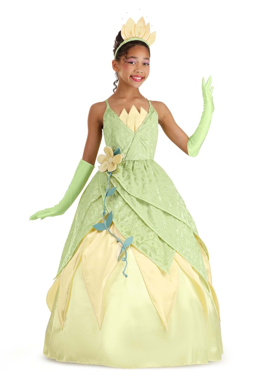 Girl's Disney Deluxe Princess and the Frog Tiana Costume