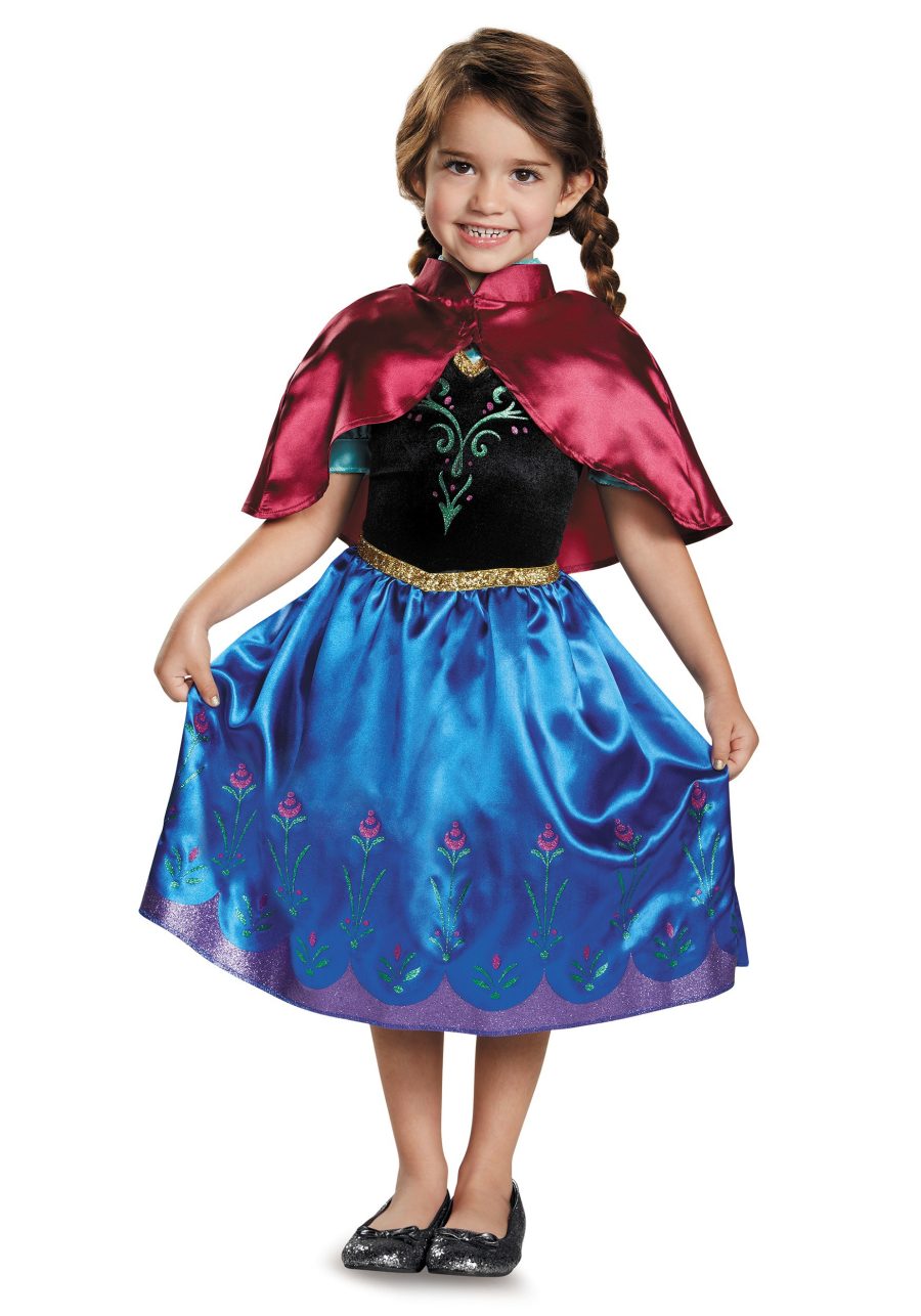 Girl's Frozen Traveling Anna Classic Toddler Costume