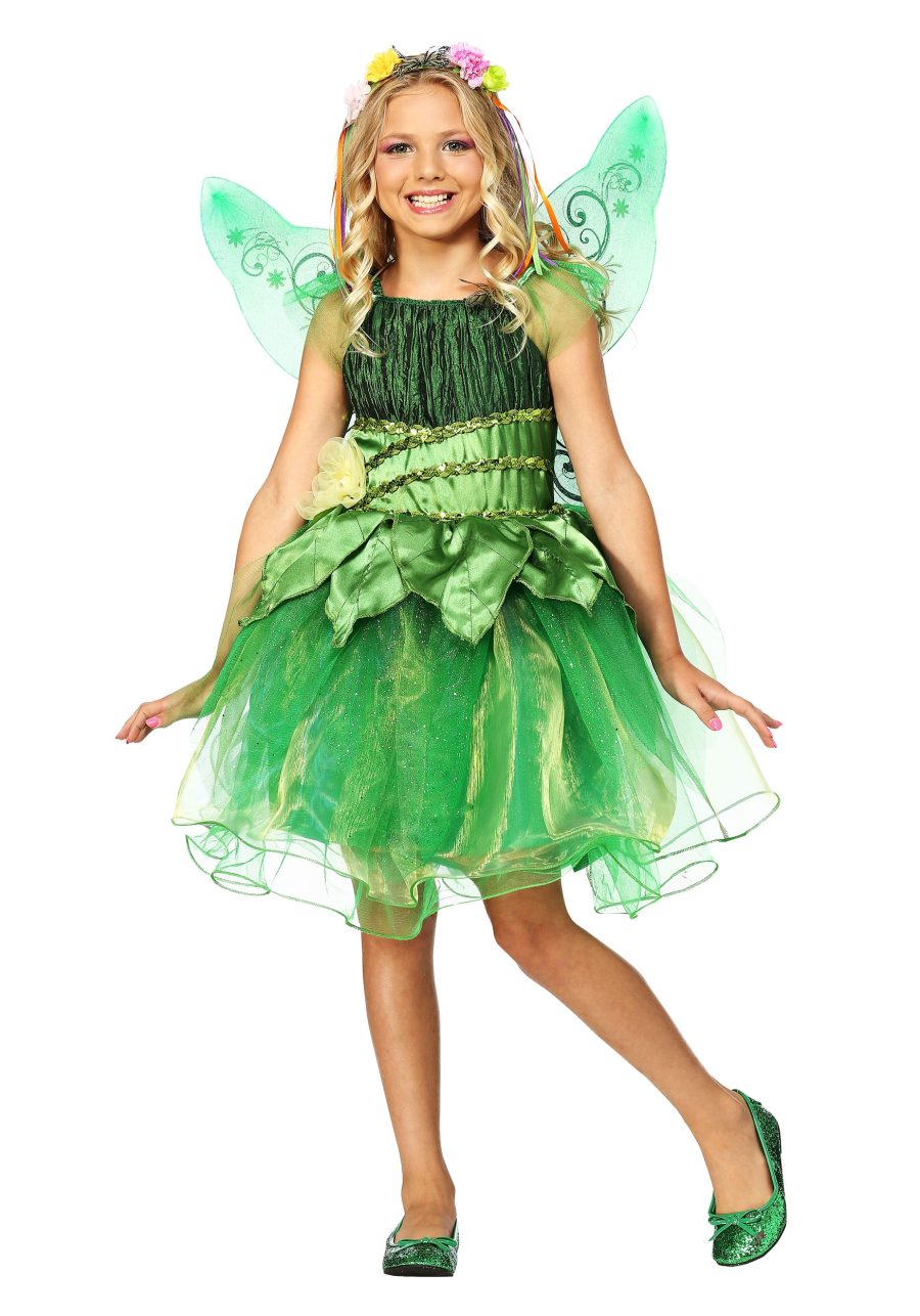 Girls Garden Fairy Costume