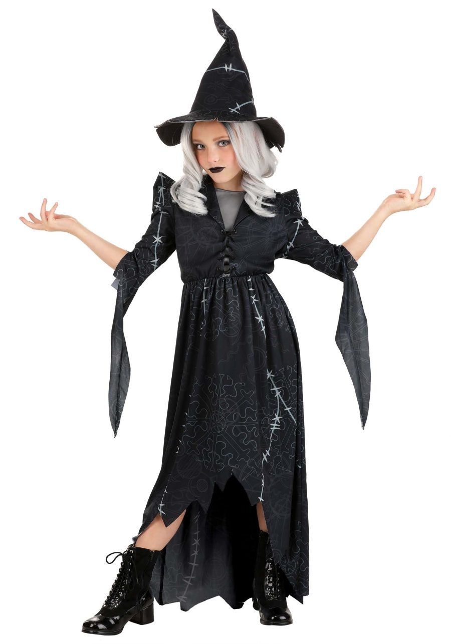 Girl's Gothic Stitch Witch Costume