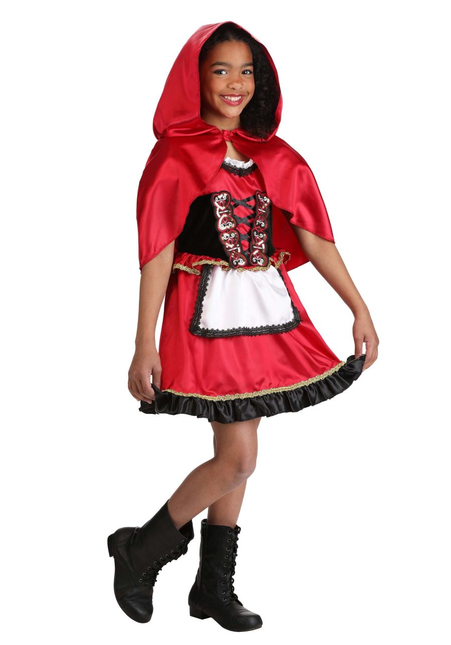 Girl's Little Miss Red Riding Hood Costume Dress